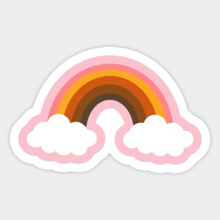 happy rainbow Sticker